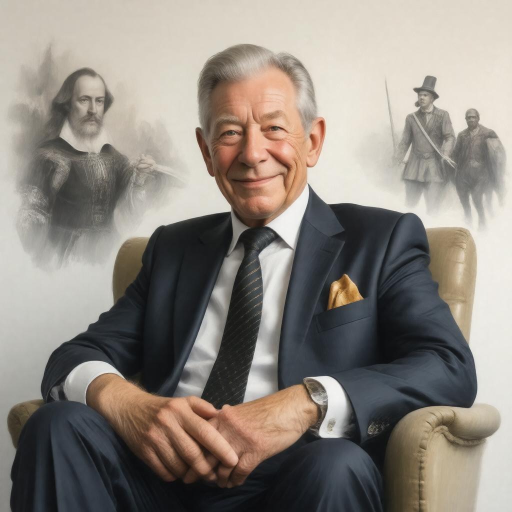 AI-created image of Ian Murray McKellen