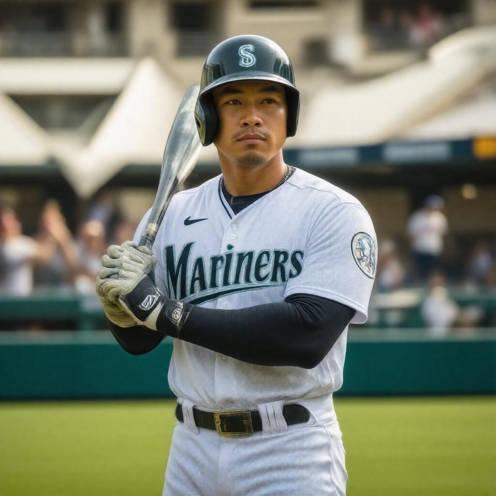 AI-created image of Ichiro Suzuki