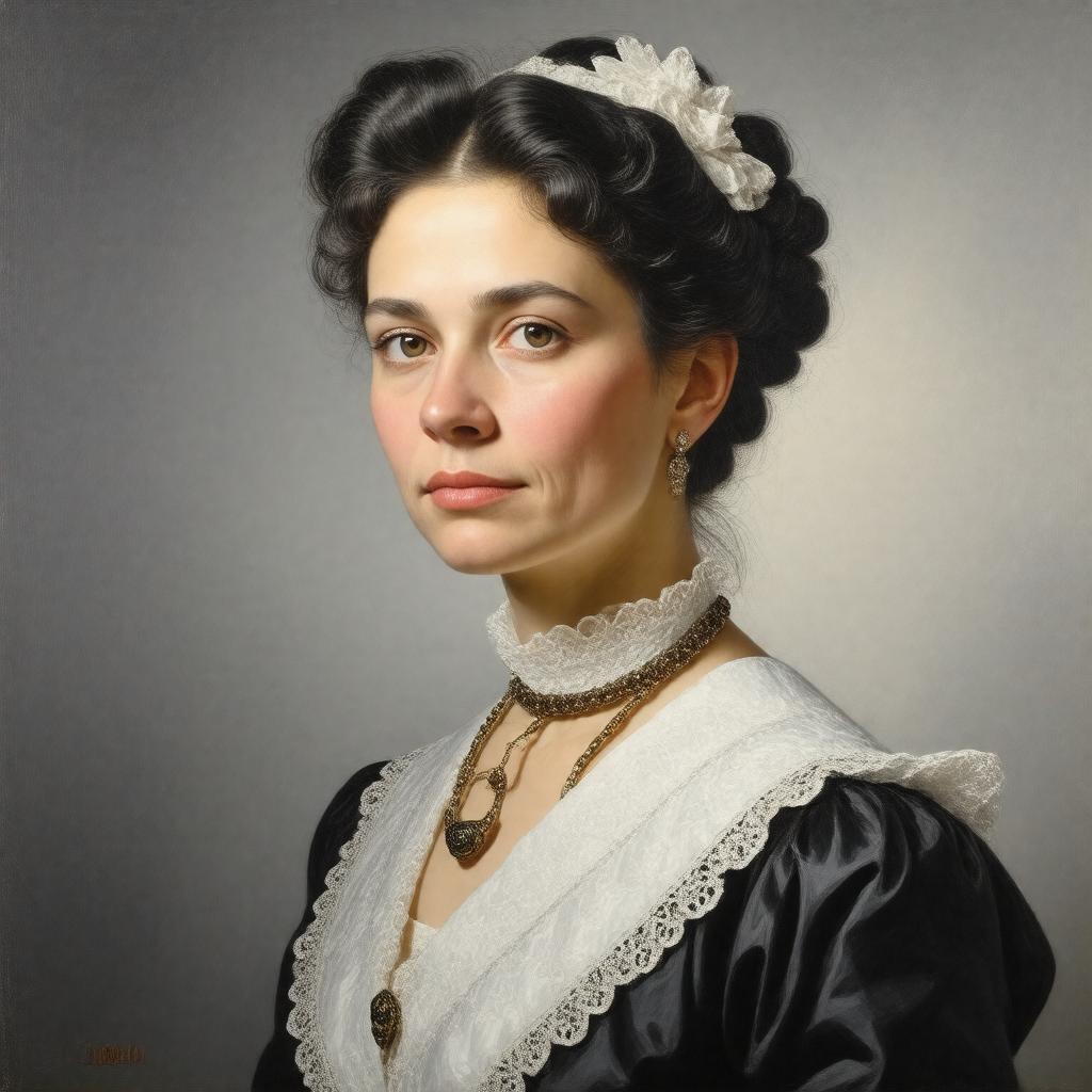 Click to view larger image AI-created image of Ida Amalia Kaufmann