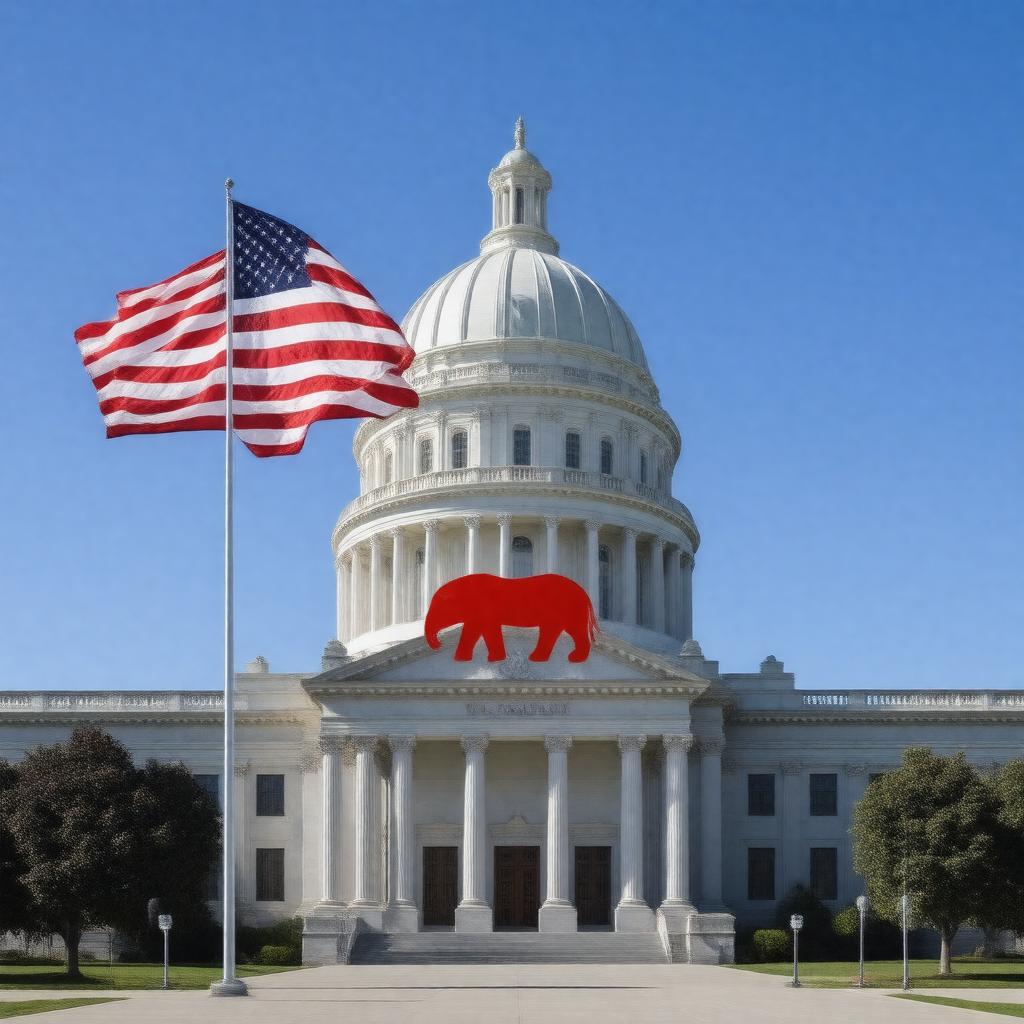 Click to view larger image AI-created image of Idaho Republican Party