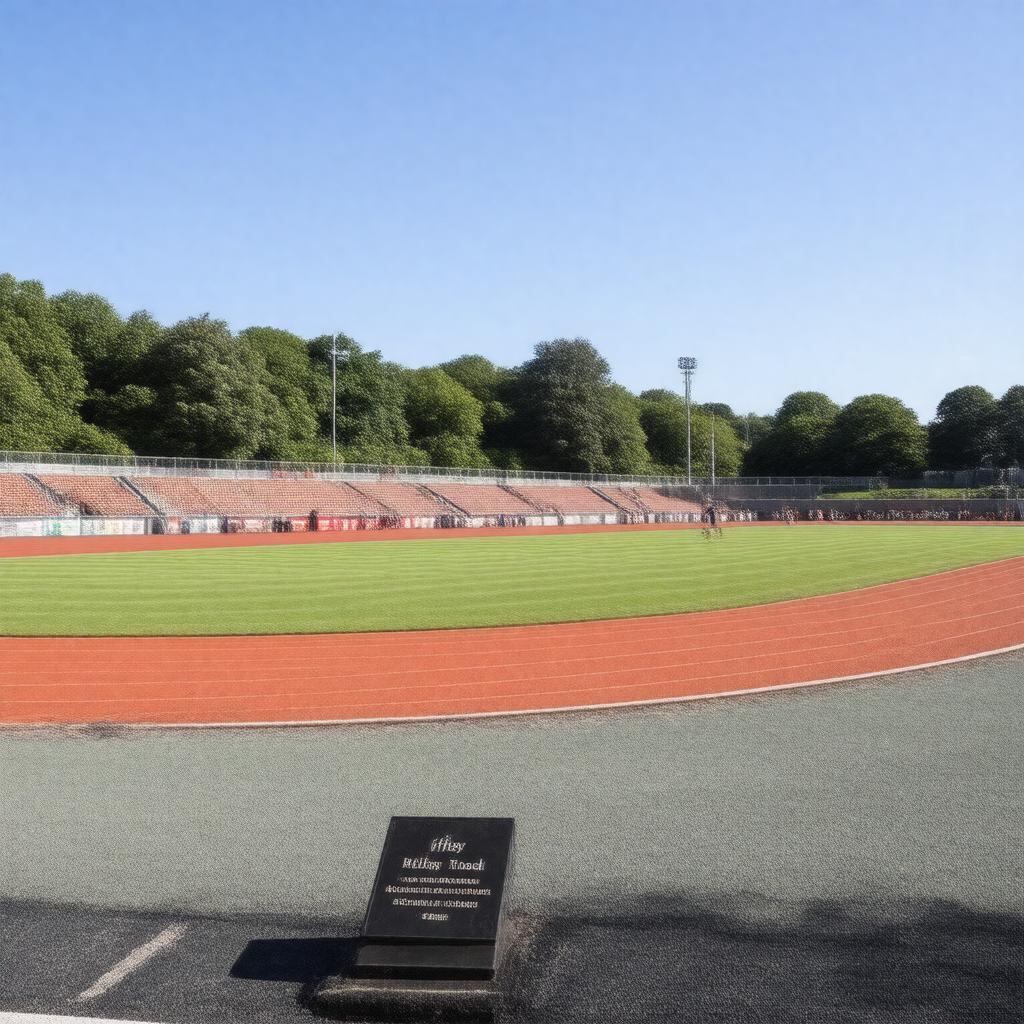 AI-created image of Iffley Road Track, Oxford