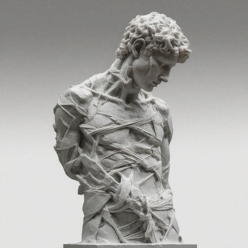 AI-created image of Igor Mitoraj