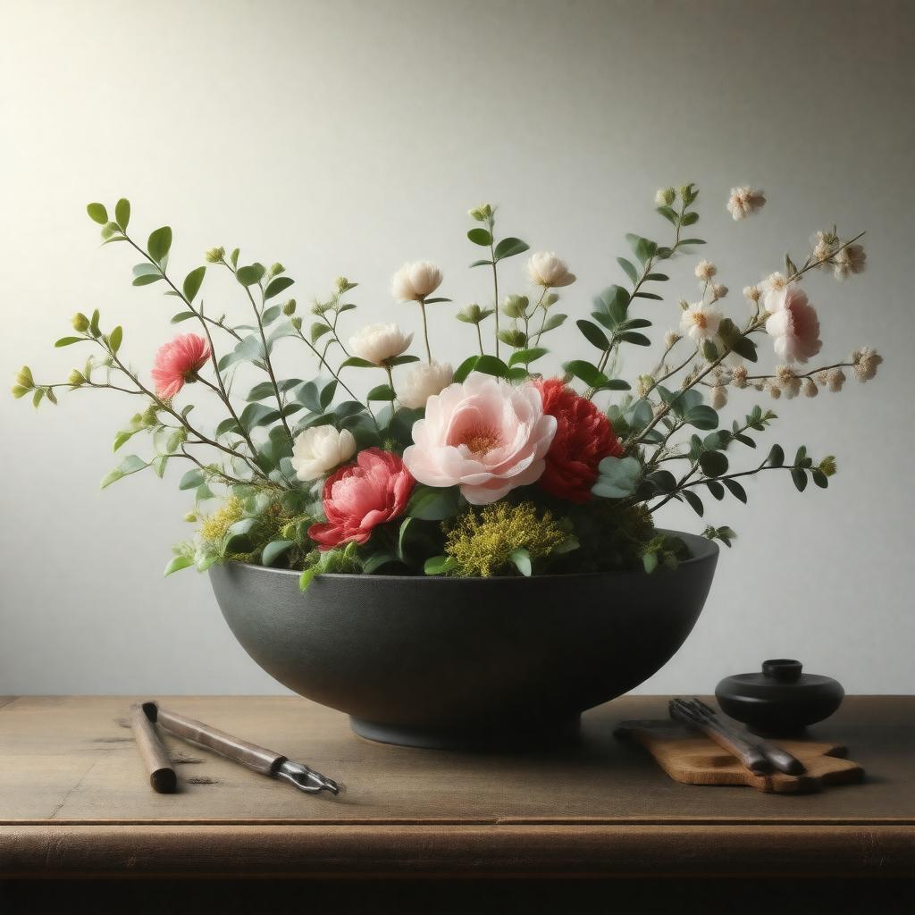 AI-created image of Ikebana