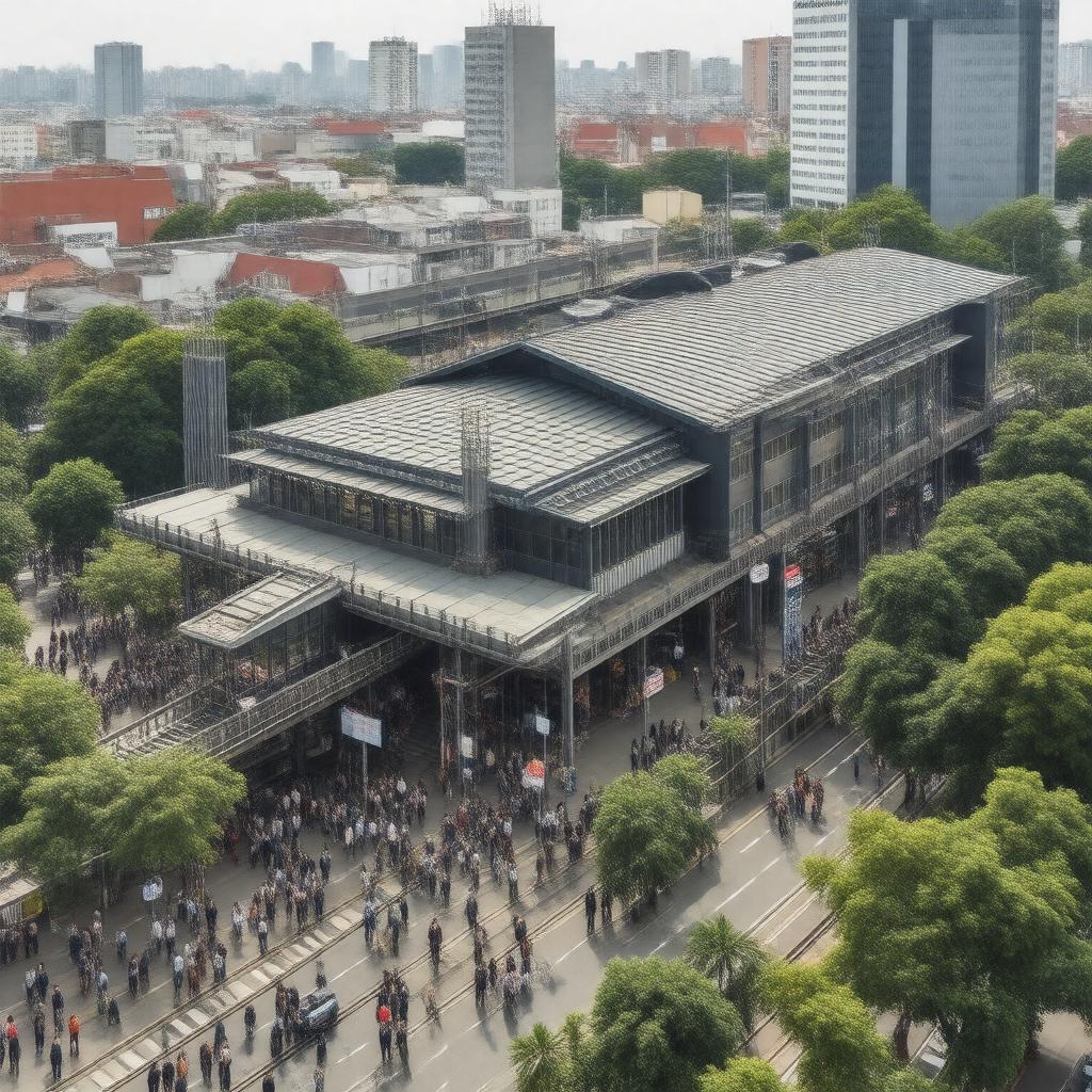 AI-created image of Ikebukuro Station