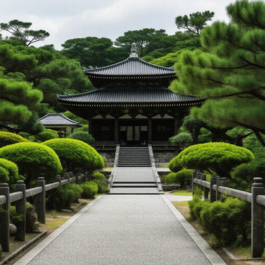 AI-created image of Ikegami, Musashi Province, Japan