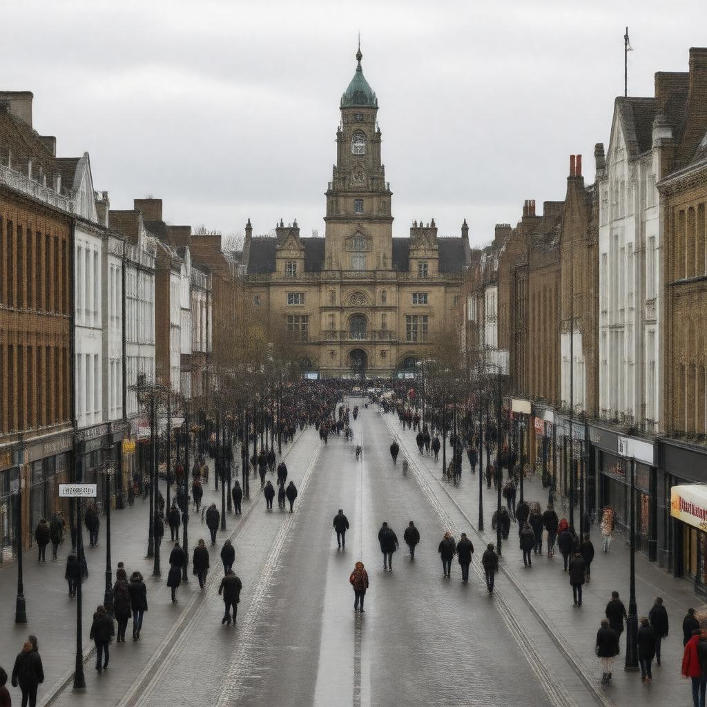 AI-created image of Ilford, Essex, England