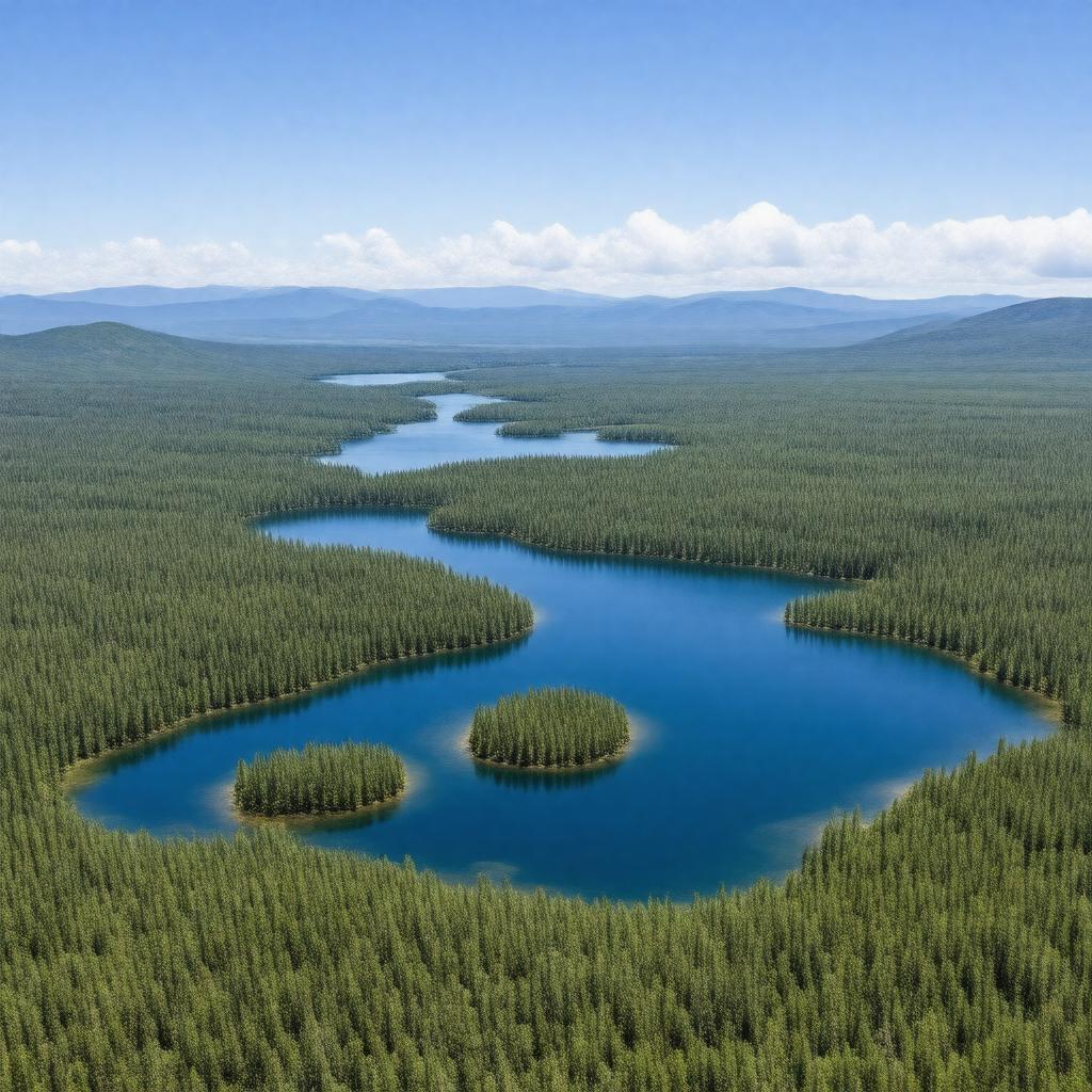 AI-created image of Iliamna Lake