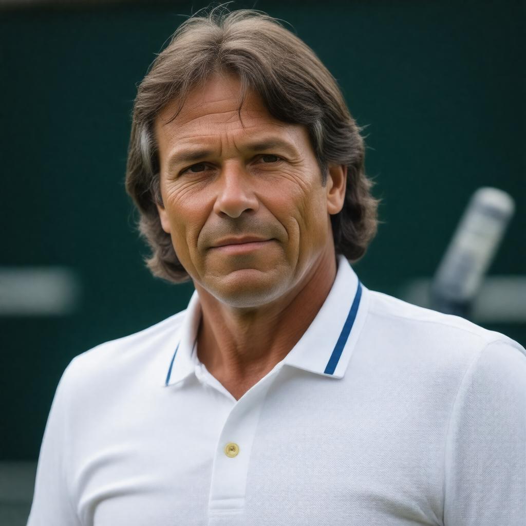 AI-created image of Ilie Năstase