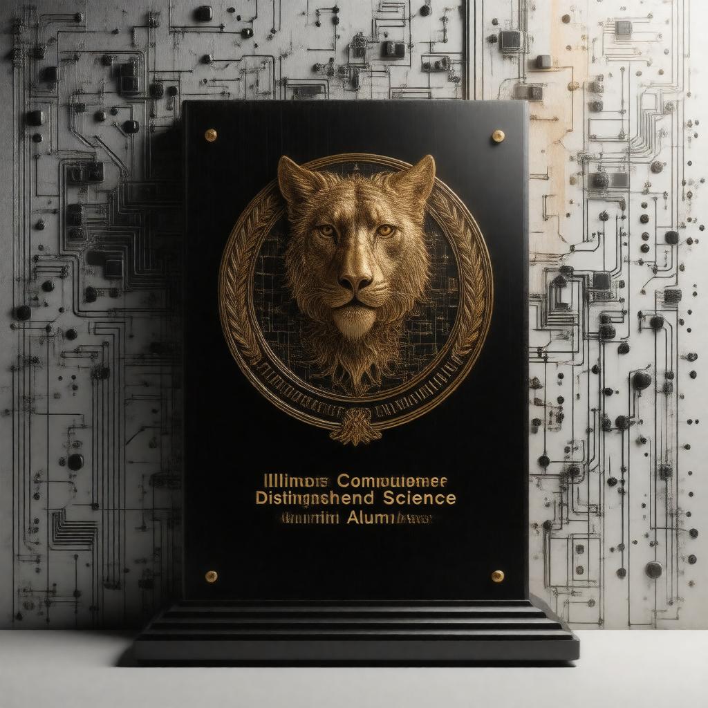 Click to view larger image AI-created image of Illinois Computer Science Distinguished Alumni Award