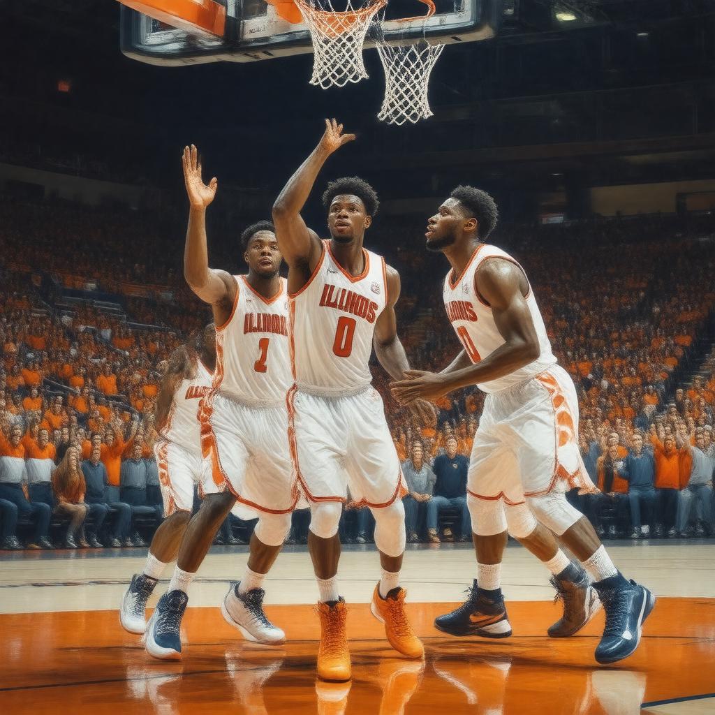 AI-created image of Illinois Fighting Illini