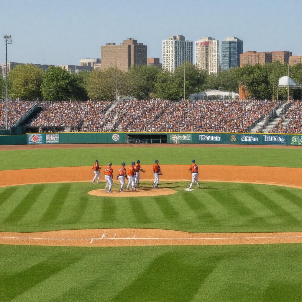 AI-created image of Illinois Fighting Illini baseball