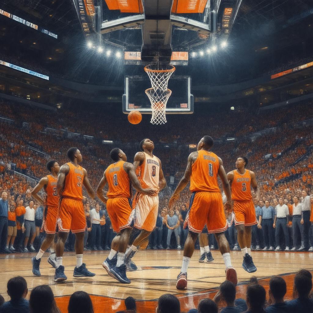 AI-created image of Illinois Fighting Illini basketball