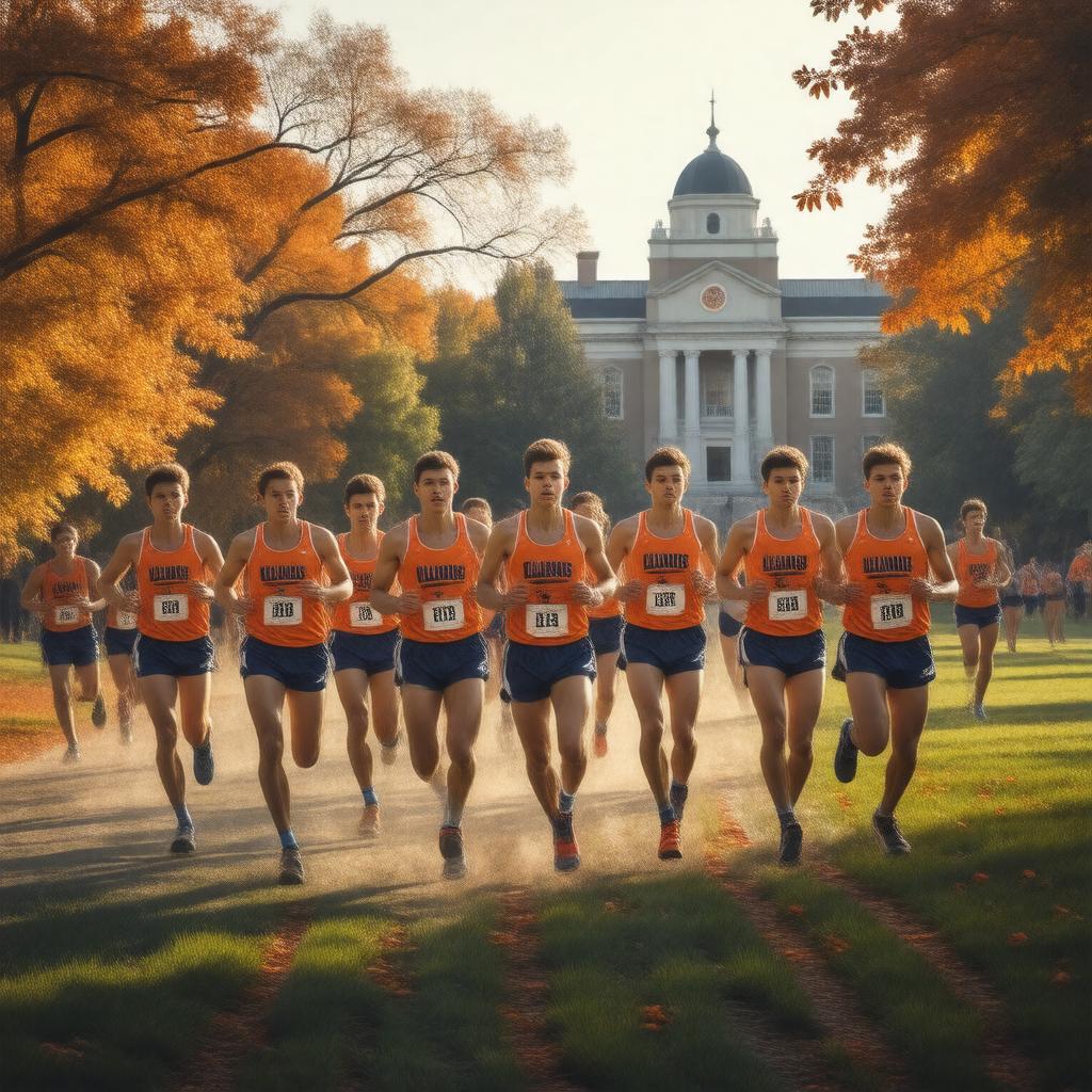 AI-created image of Illinois Fighting Illini cross country