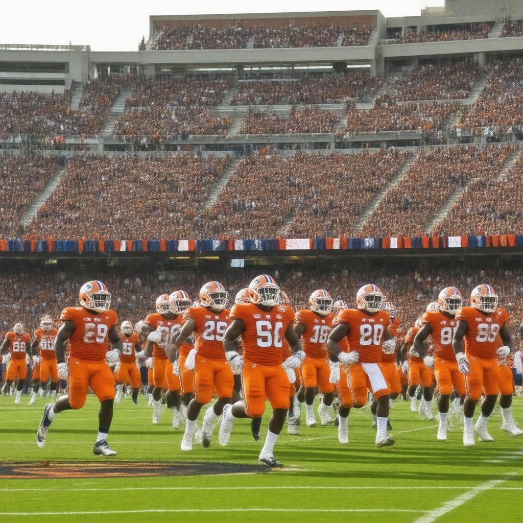 AI-created image of Illinois Fighting Illini football