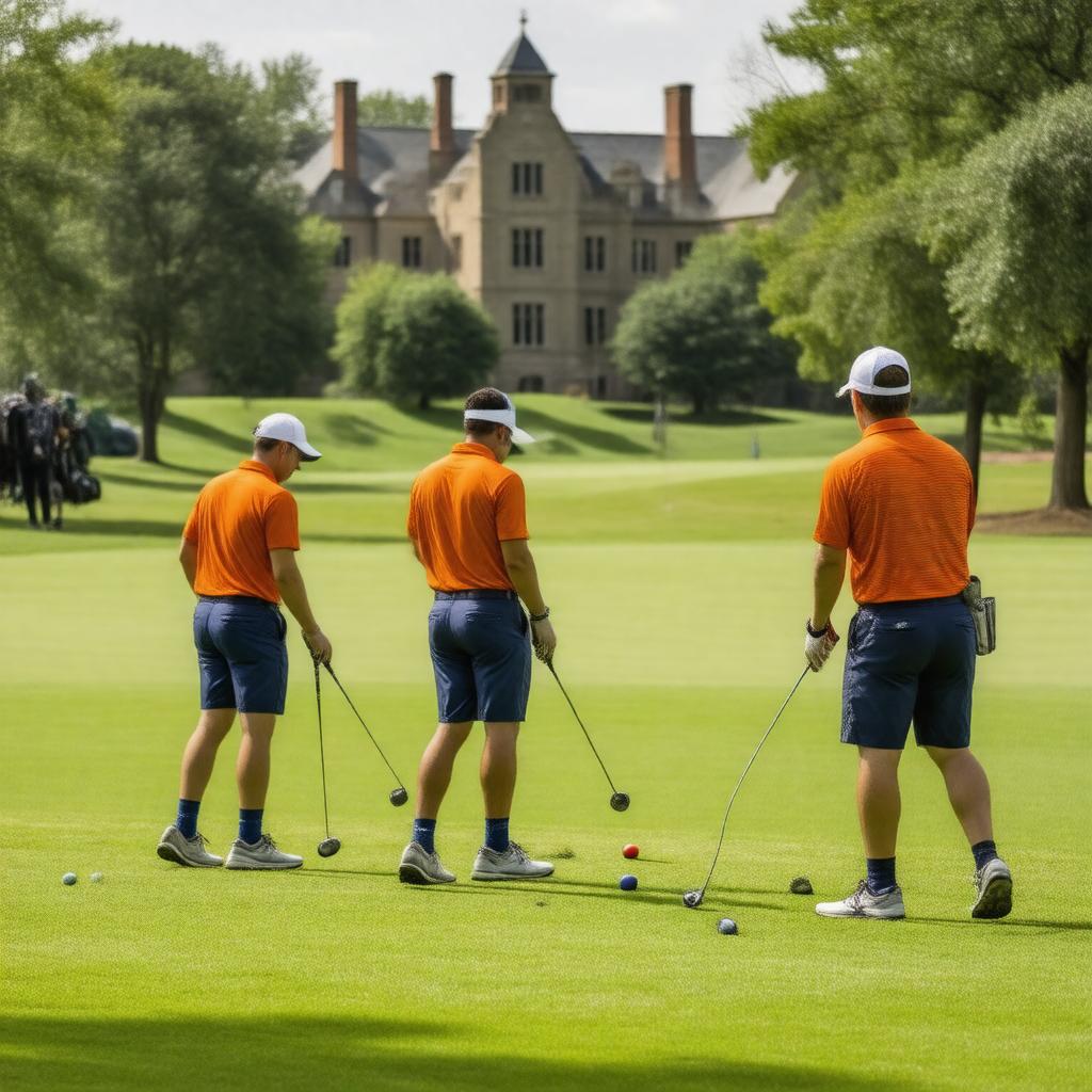 AI-created image of Illinois Fighting Illini golf