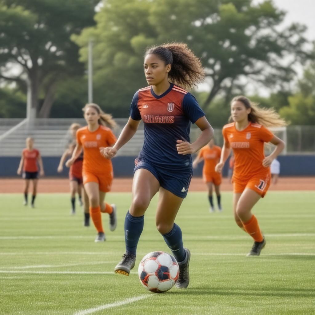 Click to view larger image AI-created image of Illinois Fighting Illini soccer