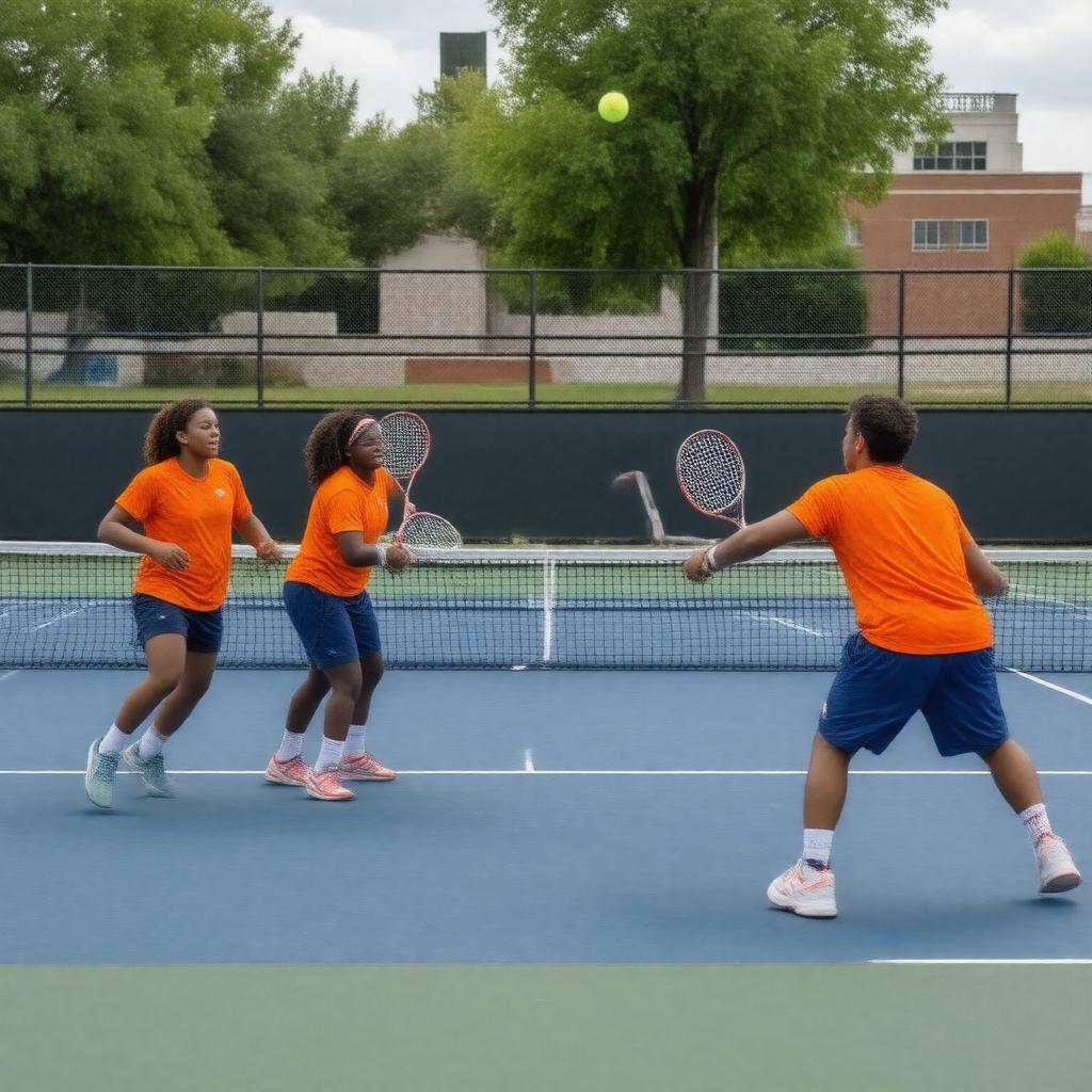 AI-created image of Illinois Fighting Illini tennis