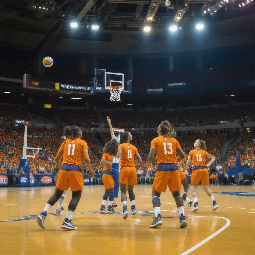 AI-created image of Illinois Fighting Illini volleyball