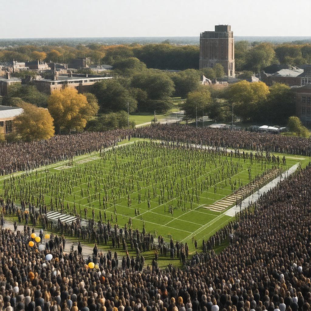Click to view larger image AI-created image of Illinois Homecoming