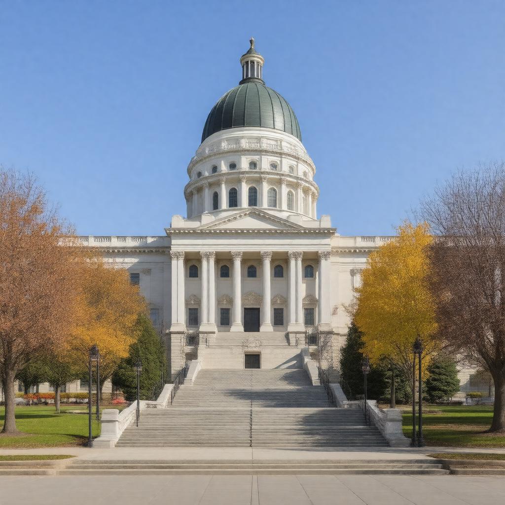 AI-created image of Illinois State Capitol