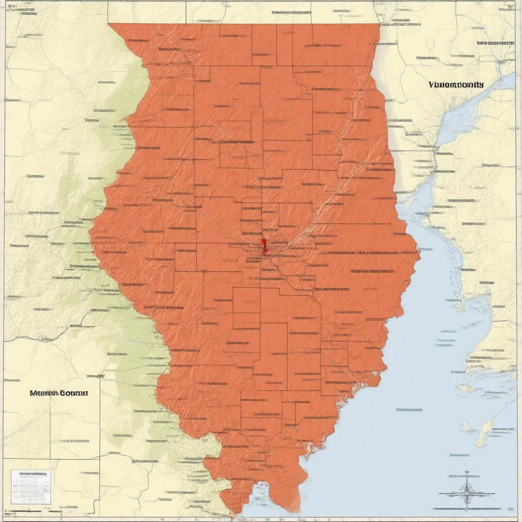 AI-created image of Illinois's 10th congressional district
