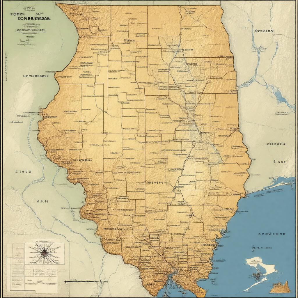 AI-created image of Illinois's 16th congressional district