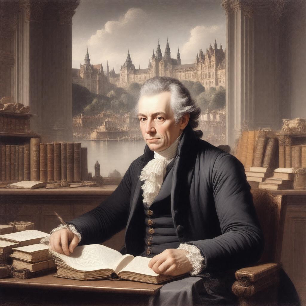 AI-created image of Immanuel Kant