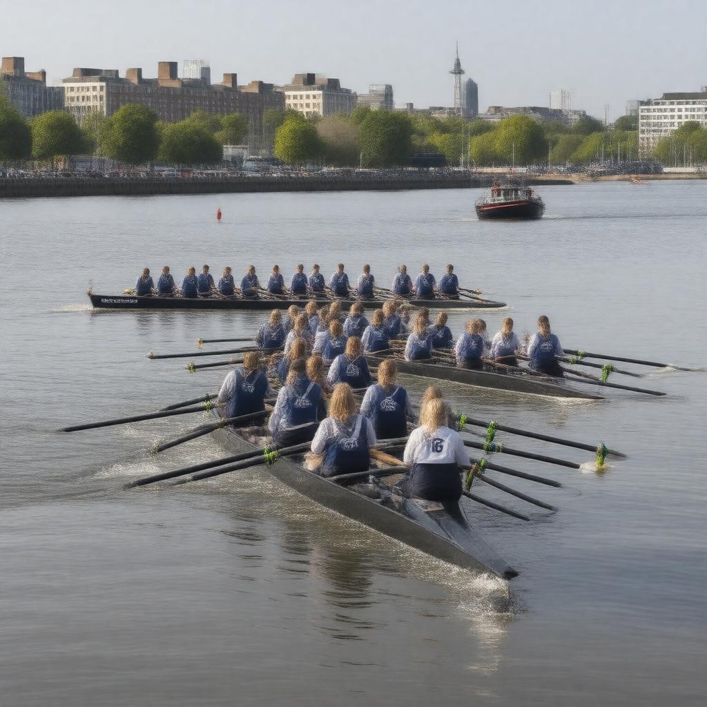 AI-created image of Imperial College Boat Club