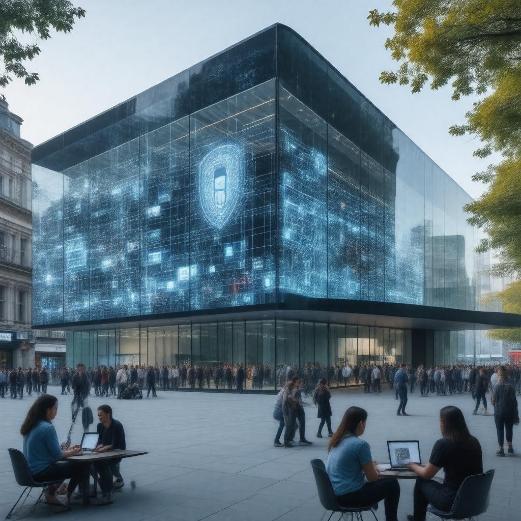 Click to view larger image AI-created image of Imperial College Data Science Institute