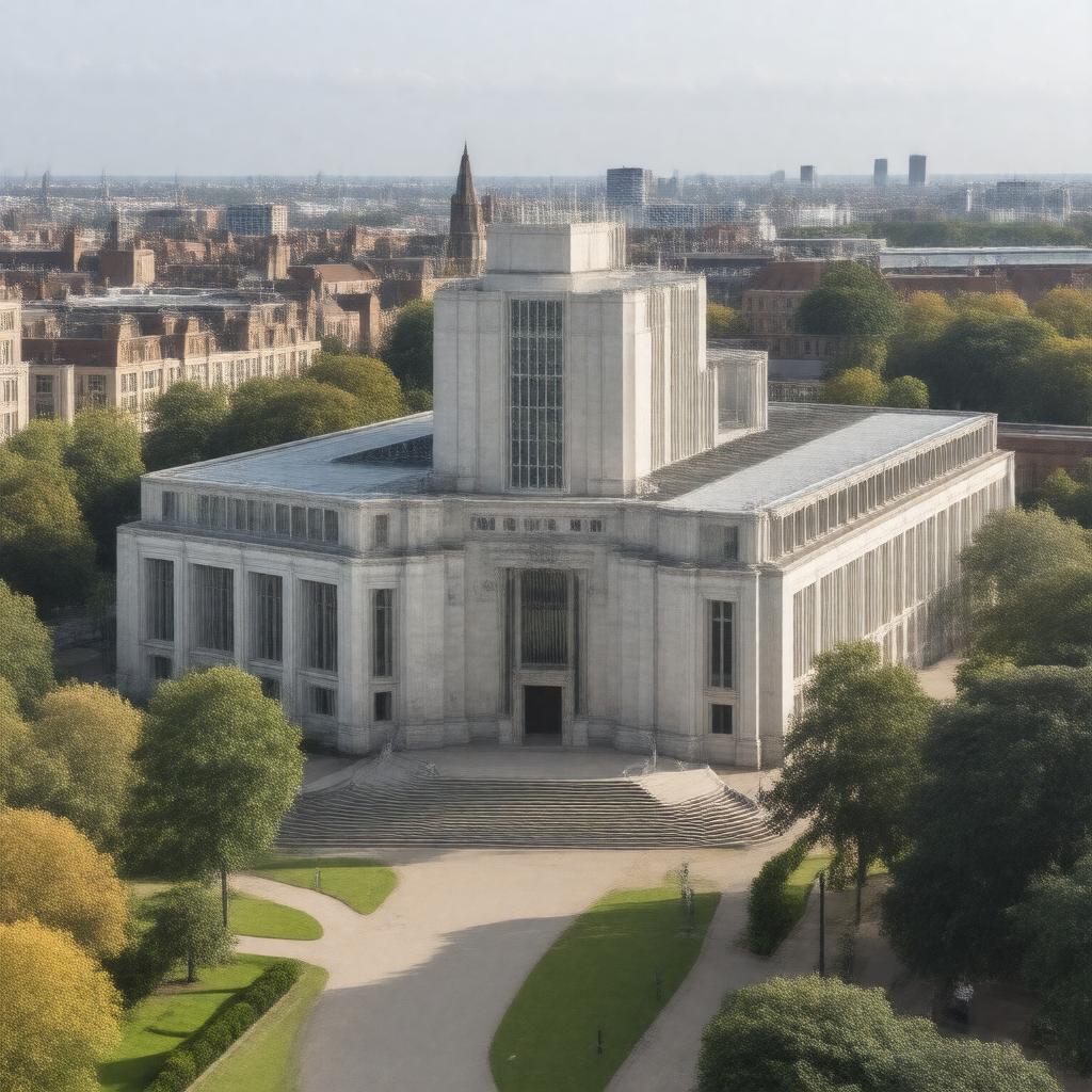 AI-created image of Imperial College London Institute of Physics