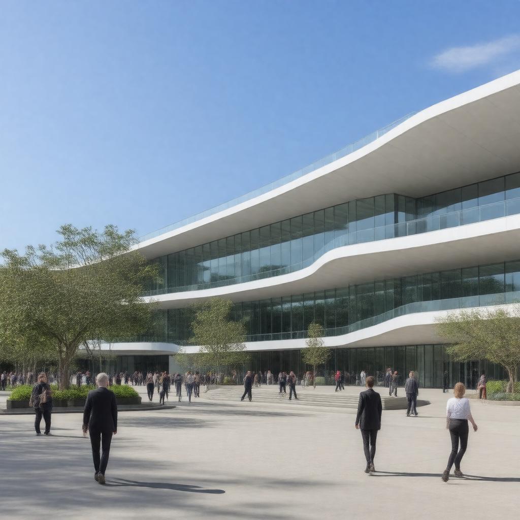 Click to view larger image AI-created image of Imperial College London White City Campus