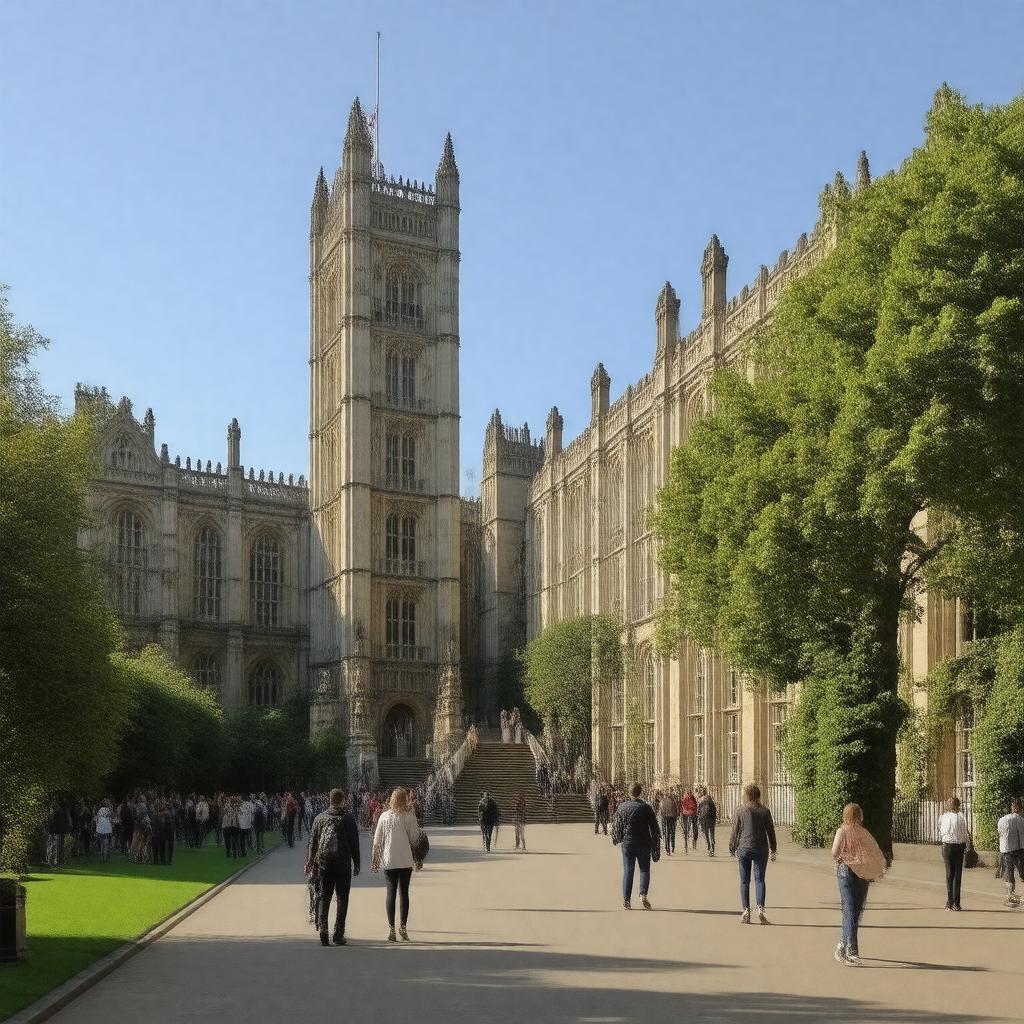 Click to view larger image AI-created image of Imperial College London campus