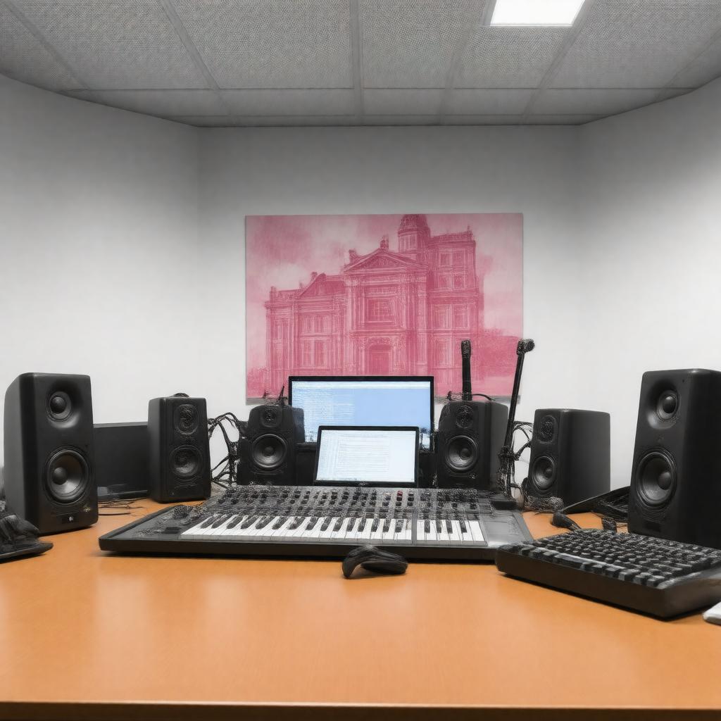 Click to view larger image AI-created image of Imperial College Radio