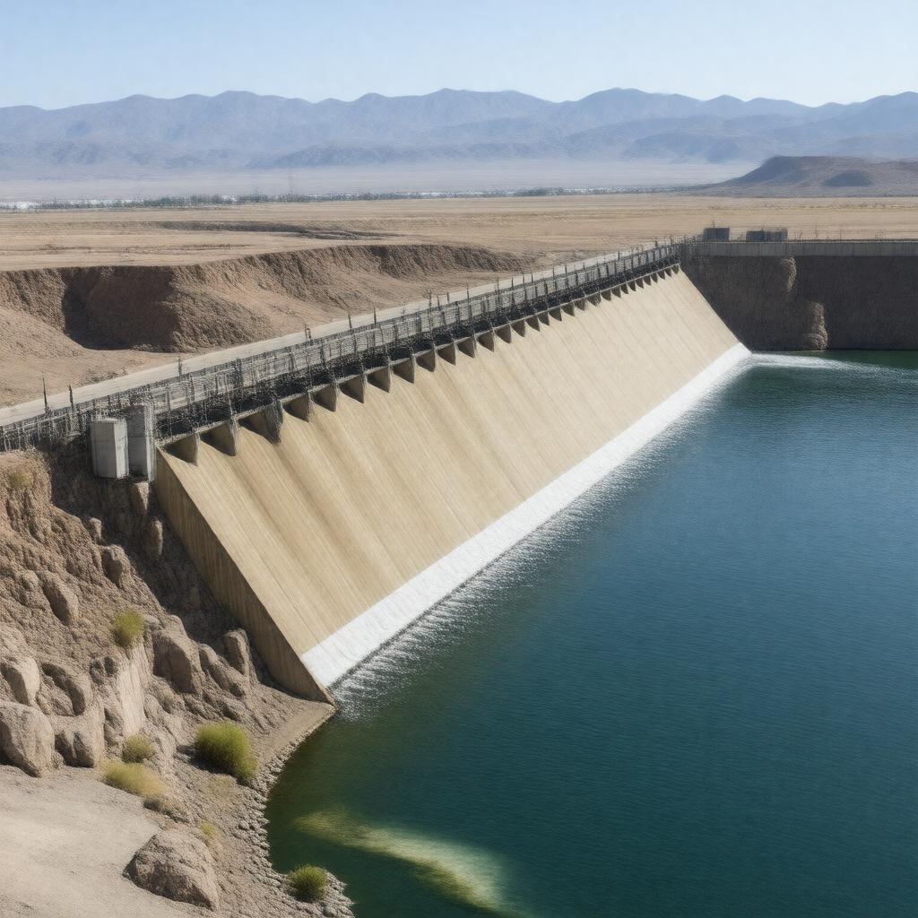 Click to view larger image AI-created image of Imperial Dam
