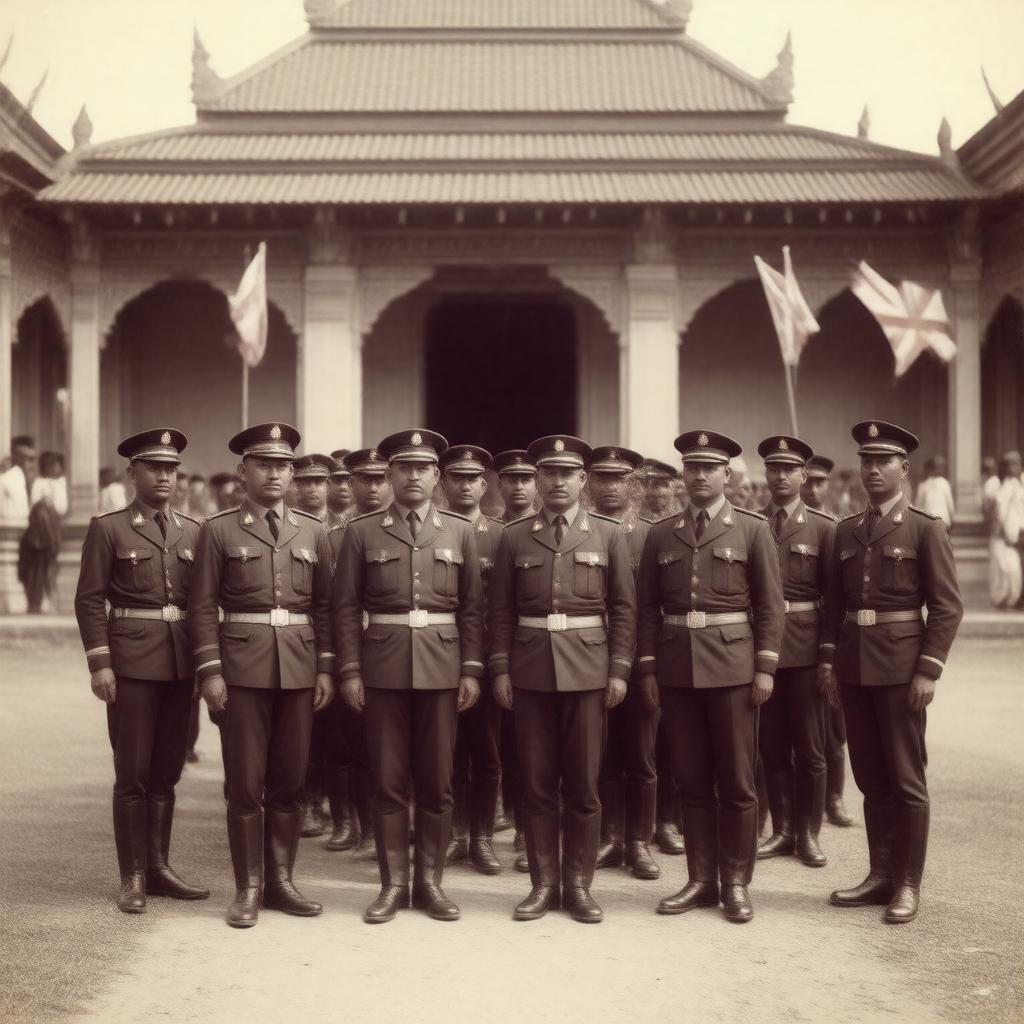 Click to view larger image AI-created image of Imperial Police, Burma