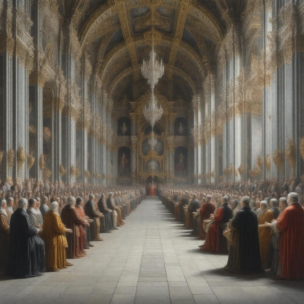 AI-created image of Imperial court of Rudolf II