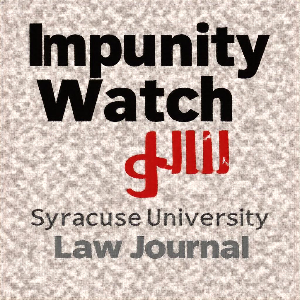 AI-created image of Impunity Watch Law Journal