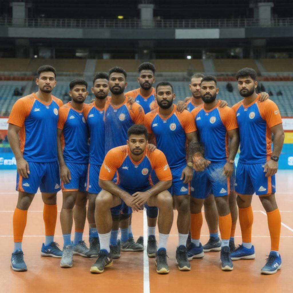 AI-created image of India national kabaddi team