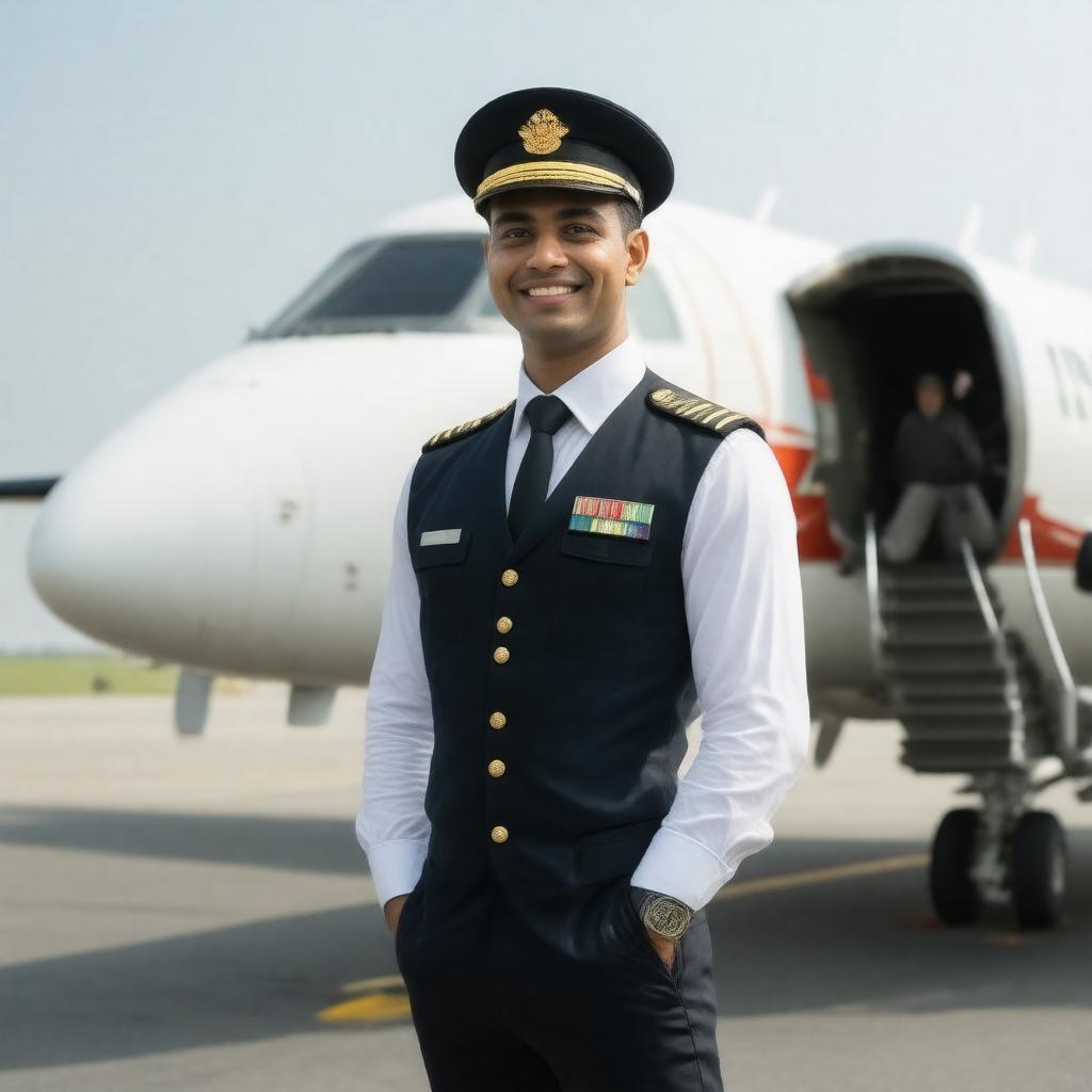 AI-created image of Indian Airlines (pilot)