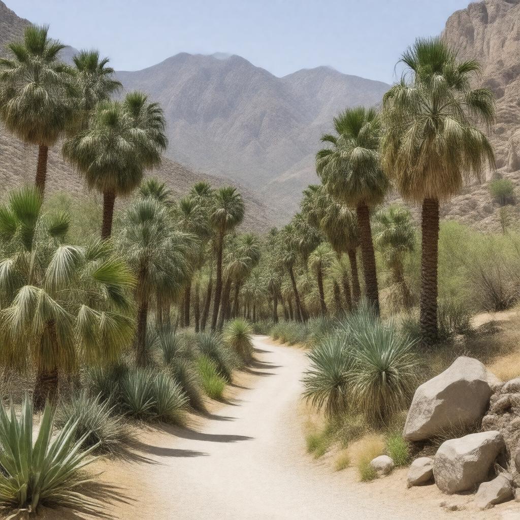 AI-created image of Indian Canyons