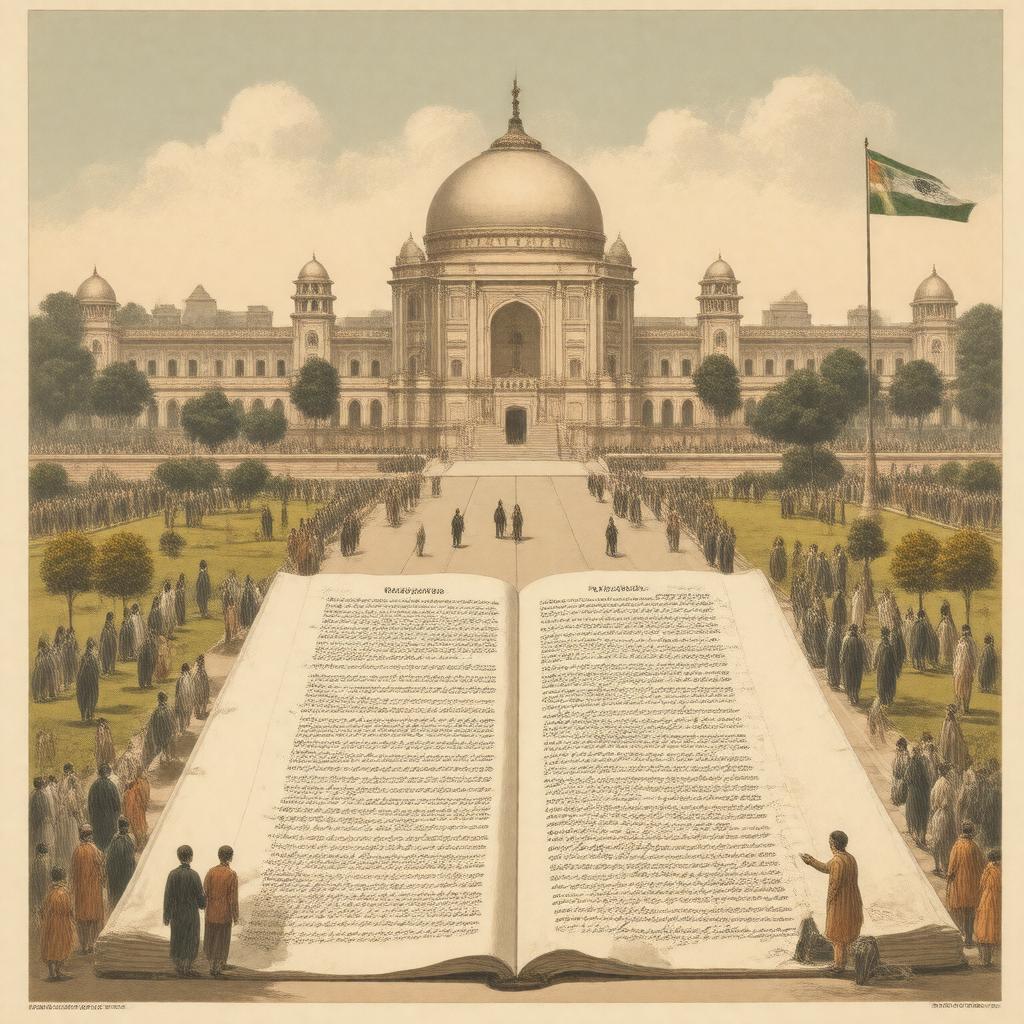 AI-created image of Indian Constitution