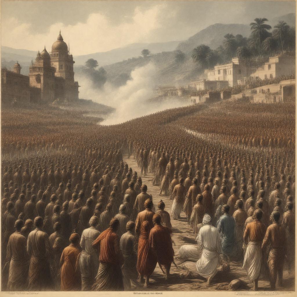 AI-created image of Indian Rebellion of 1857