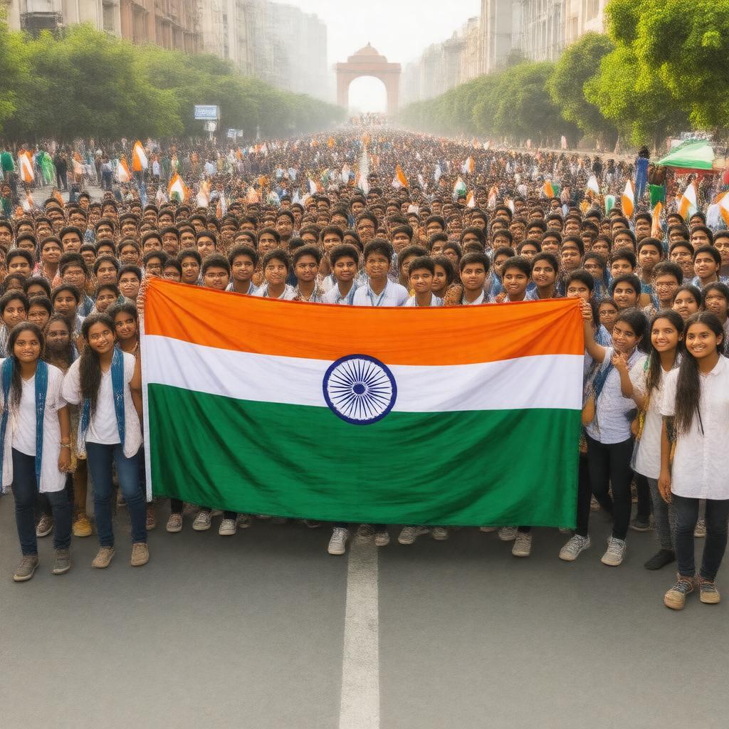 AI-created image of Indian Youth Congress