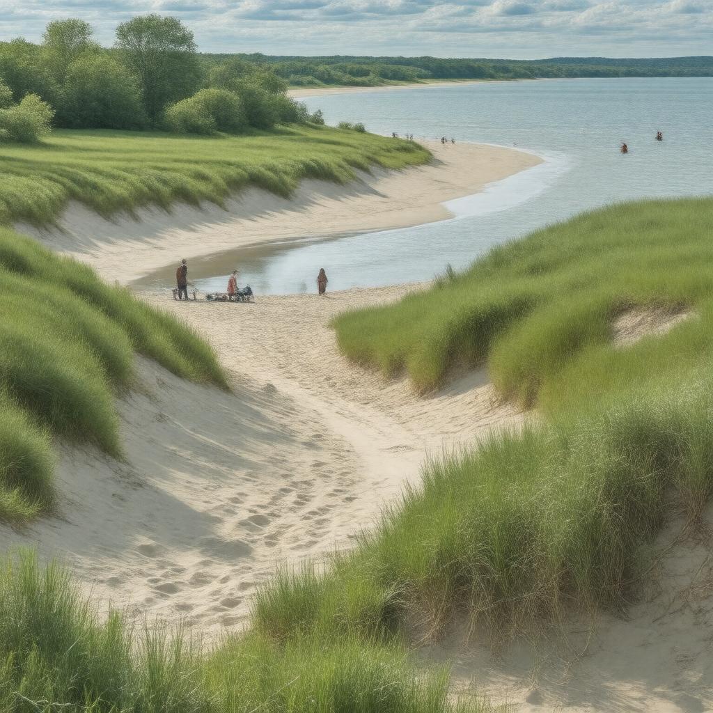 AI-created image of Indiana Dunes National Park