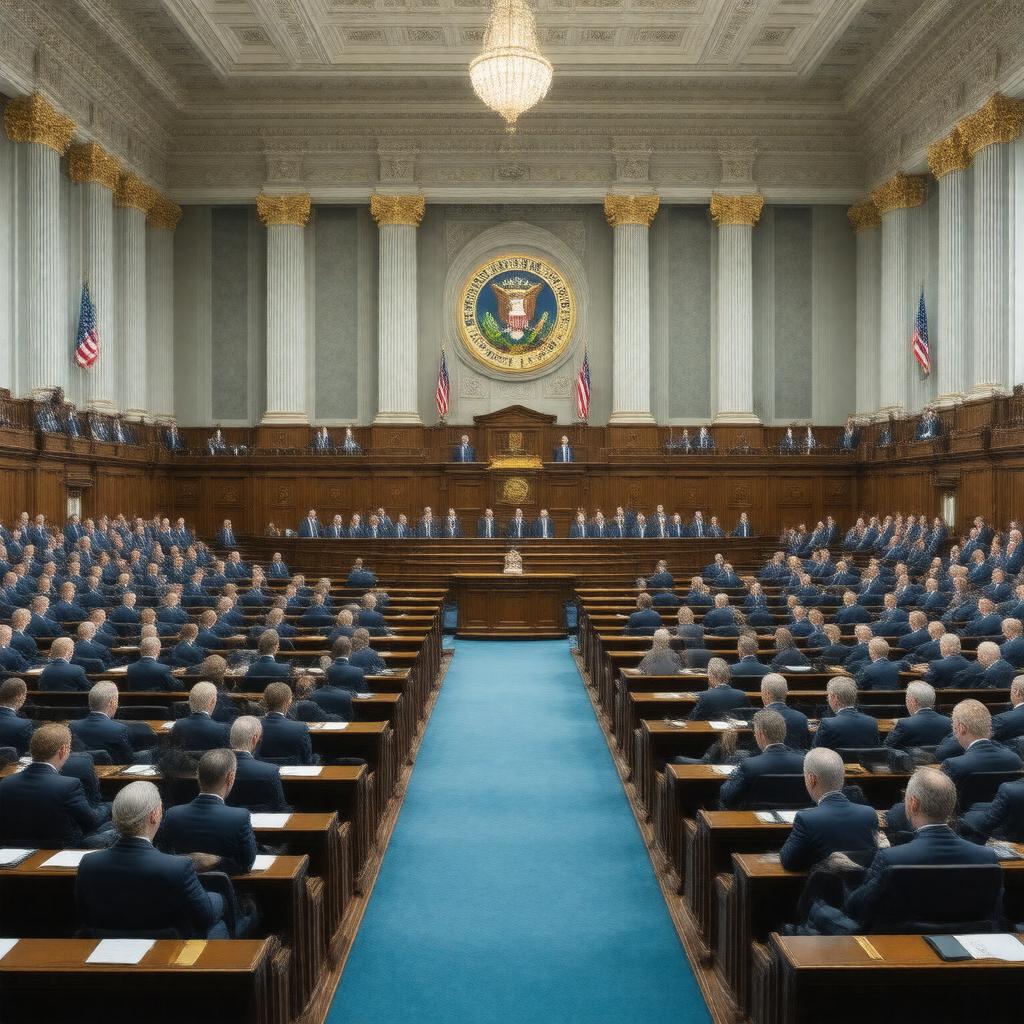 Click to view larger image AI-created image of Indiana House of Representatives