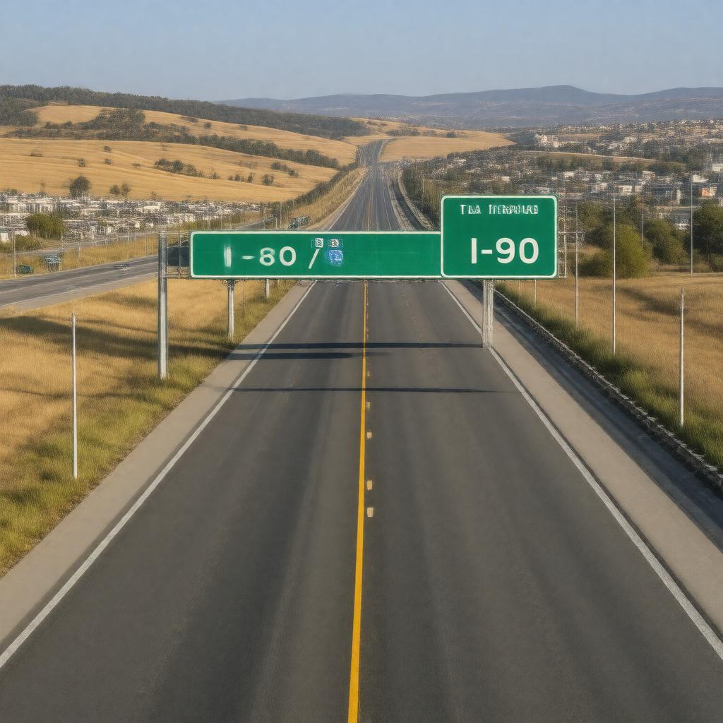 AI-created image of Indiana Toll Road