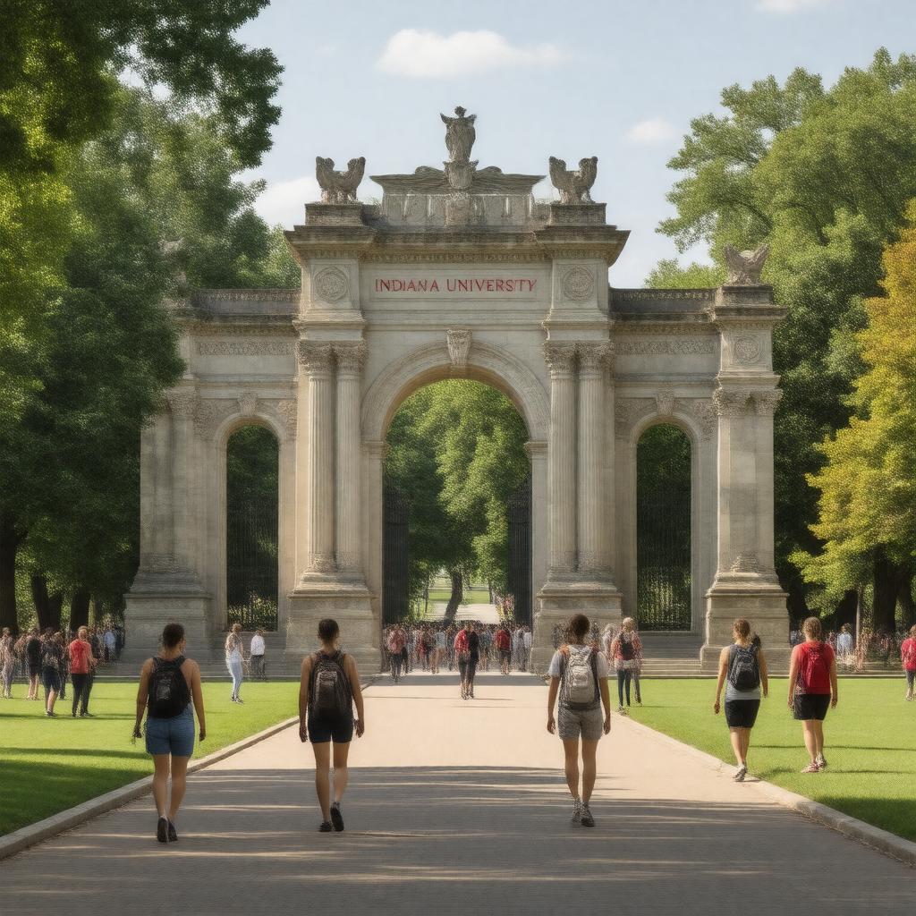 AI-created image of Indiana University