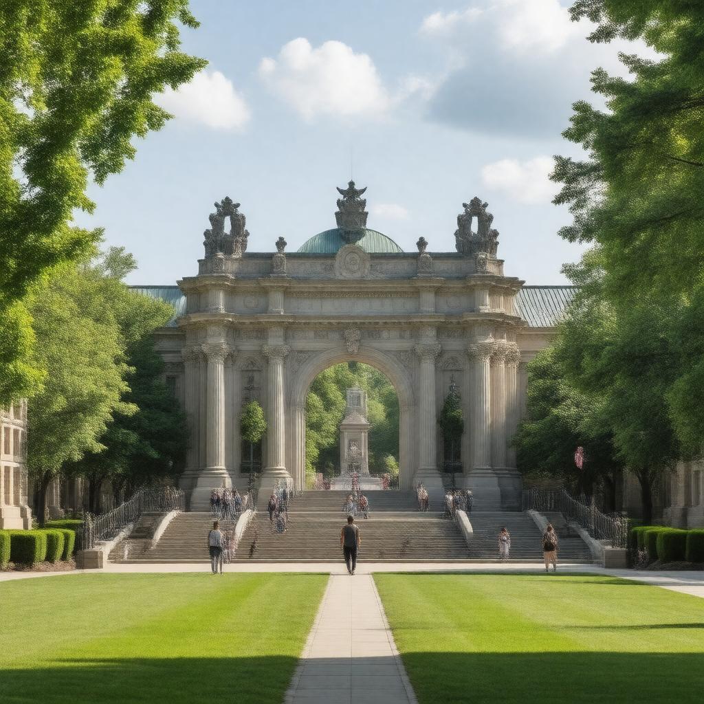 AI-created image of Indiana University Bloomington