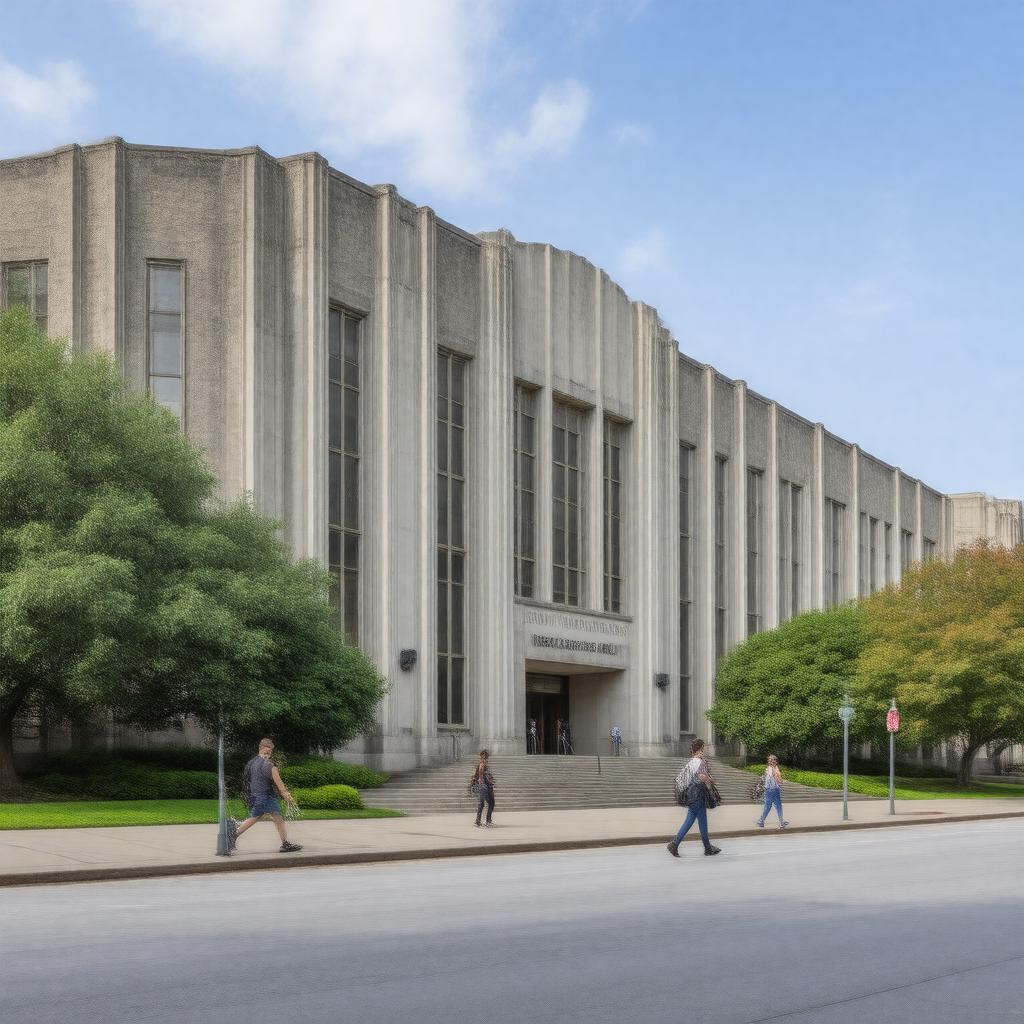 Click to view larger image AI-created image of Indiana University Robert H. McKinney School of Law