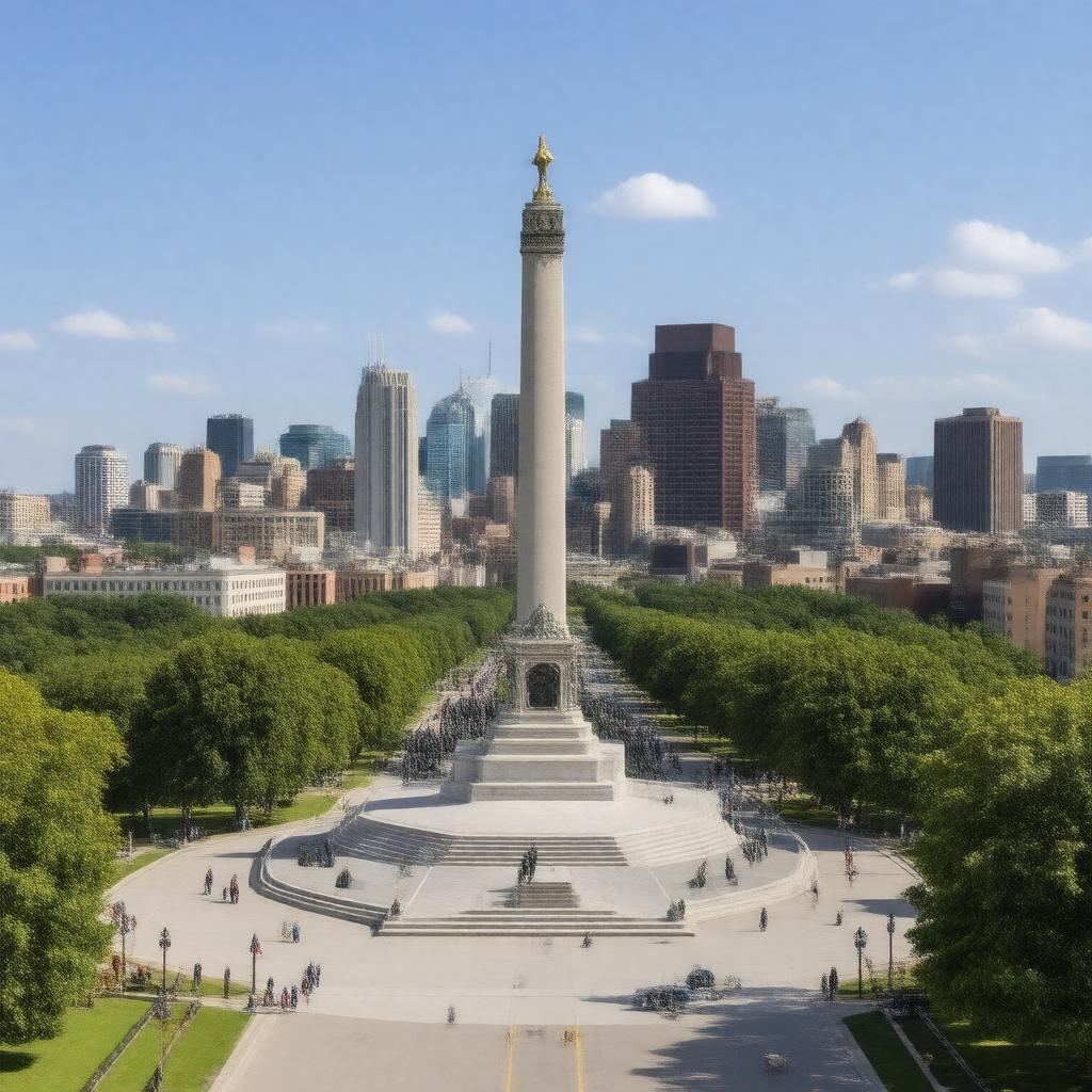 AI-created image of Indianapolis, Indiana